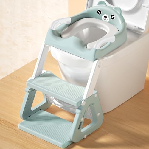 JEDWKFA Toilettensitz Kinder mit Treppe, Toilettensitz Kinder, Toilettenaufsatz für Kinder ab 2 Jahre, WC Sitz Kinder, Verstellbar Toilettentrainer Toilettensitz für Kleinkinder JEDWKFA Toilettensitz Kinder mit Treppe, Toilettensitz Kinder, Toilettenaufsatz für Kinder ab 2 Jahre, WC Sitz Kinder, Verstellbar Toilettentrainer Toilettensitz für Kleinkinder von JEDWKFA