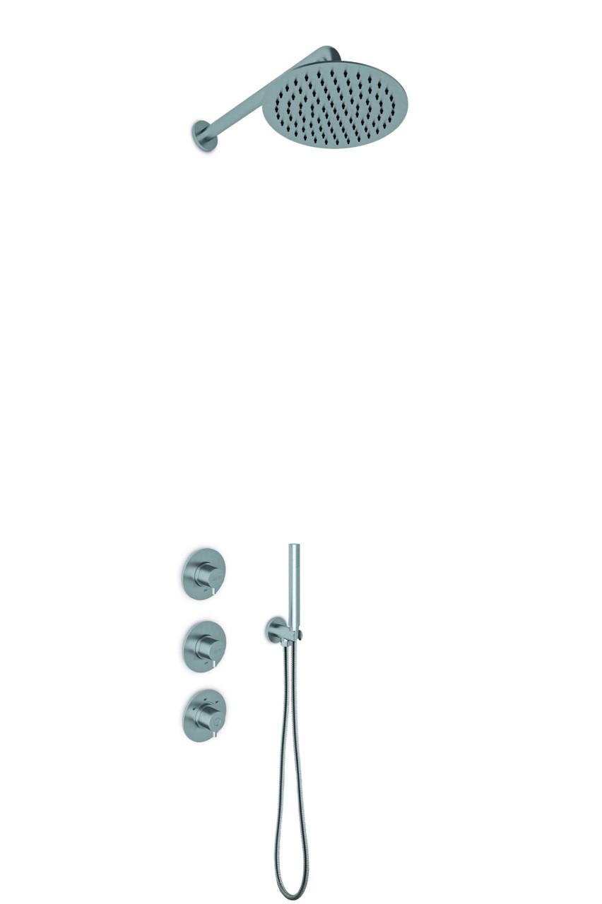 JEE-O Slimlime Shower Set 02, edelstahl gebürstet, 800-6430 800-6430 von JEE-O