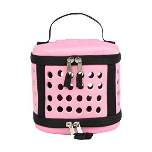 JEELINBORE Transporttasche Tragbar Faltbar Tragetasche für Tiere Hunde Katze Hundetasche (Rosa, XS) von JEELINBORE