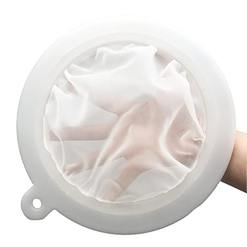 Großer, ultrafeiner Filter, 21 cm, aus Kunststoff, 450 Mesh für die Küche, zum Filtern von gekochtem Wasser und Sedimenten Großer, ultrafeiner Filter, 21 cm, aus Kunststoff, 450 Mesh für die Küche, zum Filtern von gekochtem Wasser und Sedimenten von JEESHAN
