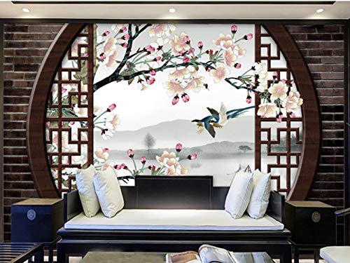 Fototapeten 3D Effekt Tapete Wandbild South China Kirschblüten Anpassbare FotoTapete 3D Wandtapete Vliestapete Wandbilder XXL Wanddeko Tapeten von JEEWALLPAPER