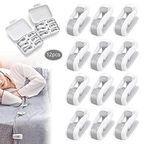 JEEZAO 12 Stück Bettdeckenbezug-Clips,Bettlakenhalter, Prevent Bunching & Shifting,Wäscheklammern JEEZAO 12 Stück Bettdeckenbezug-Clips,Bettlakenhalter, Prevent Bunching & Shifting,Wäscheklammern von JEEZAO