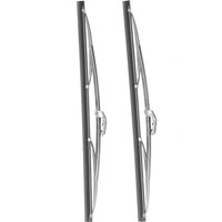 Jeffergarden - 12 Zoll/30,48 cm Frontscheibenwischerblätter Edelstahl Poliertes Silber Universal für Auto von JEFFERGARDEN