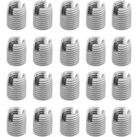 Eosnow 20 Stück Metall selbstschneidende Schlitzschraube Gewindeeinsatz Helical Repair M4 x 8 mm Set von JEFFERGARDEN