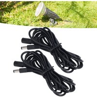 Cable de extensión de luz Solar led, 2 uds., Cable de conexión de alimentación de monitoreo, 5,5x2,1mm, DC12V 24V - Jeffergarden von JEFFERGARDEN