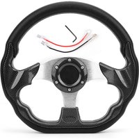 Jeffergarden - 320 mm Universal-Auto-Lenkrad, Carbon-Faser-Stil, Racing Drift mit Hupenknopf Jeffergarden - 320 mm Universal-Auto-Lenkrad, Carbon-Faser-Stil, Racing Drift mit Hupenknopf von JEFFERGARDEN