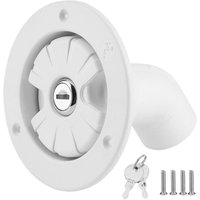 Jeffergarden - Abschließbarer Schwerkraft-Wassereinlass-Süßwasser-Füllfilter mit 2 Schlüsseln für Wohnwagen, Bootsanhänger von JEFFERGARDEN