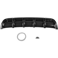 Jeffergarden Schwarz Universal Auto Heckstoßstange Haifischflosse Spoiler Diffusor (Kohlefaser) von JEFFERGARDEN