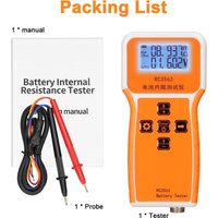 Jeffergarden - RC3563 200 ω 100V Handheld Tragbarer Batterie-Internalwiderstandsspannungstester 3-stellige Anzeige hochpreale echte vier von JEFFERGARDEN