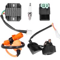 Jeffergarden - Zündspule Gleichrichter Magnetrelais Zündkerze 6-Pin ac cdi Kit Passend für GY6 50cc 150cc 125cc Racing atv Scooter von JEFFERGARDEN