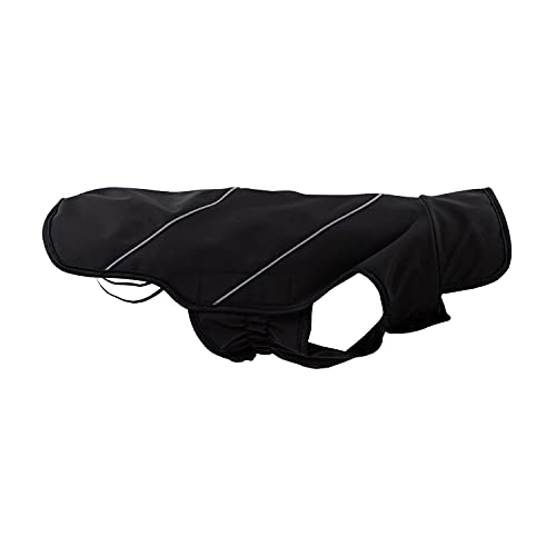 JEGGO Switch, komfortable Softshell-Jacke für Hunde, mit beidseitig zu öffnendem Reißverschluss, kälteabweisend, Wind- und wasserdicht, atmungsaktiv (Schwarz, 75 cm) JEGGO Switch, komfortable Softshell-Jacke für Hunde, mit beidseitig zu öffnendem Reißverschluss, kälteabweisend, Wind- und wasserdicht, atmungsaktiv (Schwarz, 75 cm) von JEGGO
