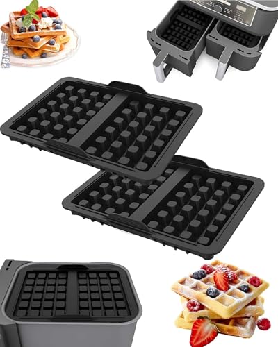 JEJA Pack of 2 Silicone Belgian Waffle Moulds, Compatible with AF300EU, AF400EU, AF451EU, SL400EU, and AF500D Hot Air Fryer JEJA Pack of 2 Silicone Belgian Waffle Moulds, Compatible with AF300EU, AF400EU, AF451EU, SL400EU, and AF500D Hot Air Fryer von JEJA