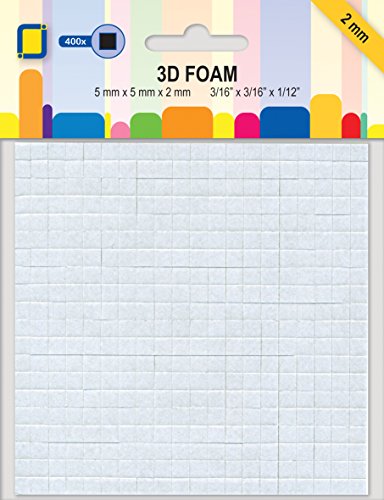 Find It Trading JEJE 3D-Schaumstoff-Punkte, schwarz, 2 mm, synthetisches Material, schwarz, 14,8 x 11,1 x 0,2 cm von Find It Trading