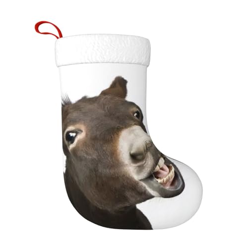 JEJEA Weihnachtsstrümpfe mit lustigem Esel-Aufdruck, Familie, 45,7 cm, Weihnachtsstrümpfe für Urlaub, Dekoration, Weihnachtsschmuck JEJEA Weihnachtsstrümpfe mit lustigem Esel-Aufdruck, Familie, 45,7 cm, Weihnachtsstrümpfe für Urlaub, Dekoration, Weihnachtsschmuck von JEJEA