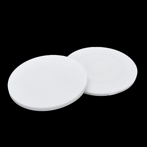 PTFE-Platte, PTFE-Kunststoffplatte, Teflonplatte, 10er-Packung, runde PTFE-Flachdichtung, Durchmesser 10–100 mm, Dicke 1–3 mm, for -196 °C bis 250 °C(70MM*1.5MM) von JEJKSXZTO