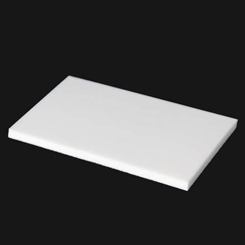 PTFE-Platte, PTFE-Kunststoffplatte, Teflonplatte, Plattenblock, Polytef, weiß, 100 x 100 mm, 150 x 150 mm, Dicke 0,5 mm – 50 mm, 1 Stück(100 * 100 * 8MM) von JEJKSXZTO