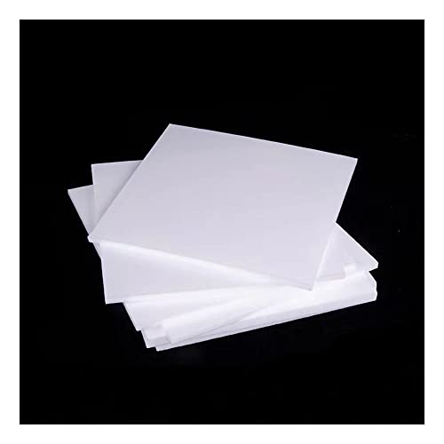 PTFE-Platte, PTFE-Kunststoffplatte, Teflonplatte, weiß, 0,3–10 mm Dicke, 100 x 100 mm – 200 x 200 mm(200x200mm,1mm 1Pcs) von JEJKSXZTO
