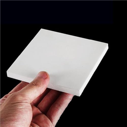 PTFE-Platte, PTFE-Kunststoffplatte, Teflonplatte, weiß, Dicke 0,5–50 mm(100mm*100mm*3mm) von JEJKSXZTO