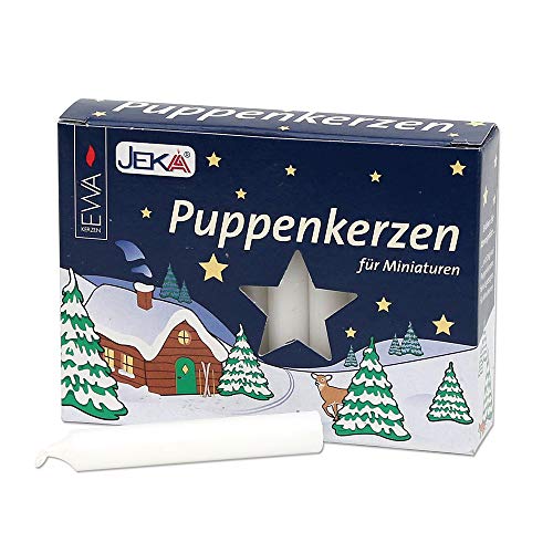 JEKA - Ebersbacher Kerzen 20er Puppenlichte weiß 1 x 1 x 65 cm (Kerze) (Unparfümiert) für Innenraum (3312141, 2970864031) von JEKA - Ebersbacher Kerzen