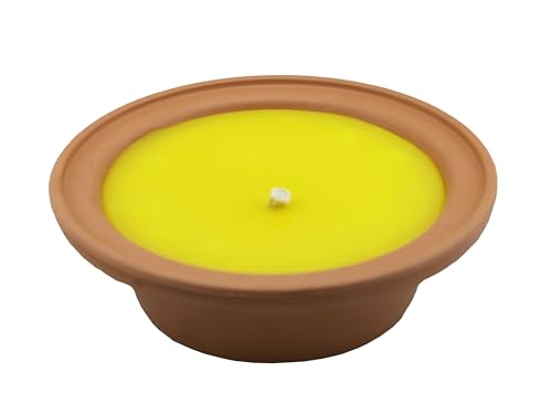 Citronellakerze Große Terrakotta-Flammschale mit Citronella – Eleganz & Insektenschutz in einem Citronellakerze Große Terrakotta-Flammschale mit Citronella – Eleganz & Insektenschutz in einem von JEKA