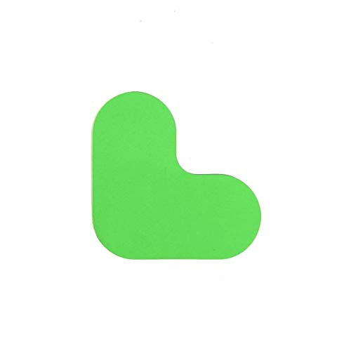 Eckstück Grün 12 x 12 cm - Bodenmarkierung mit glatter Oberfläche - Grün - Glatt - Polyvinyl chloride (PVC) - 0,78 mm - Innenbereich - DM421 von JEKA