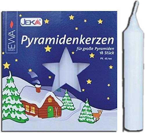 Jeka Pyramidenkerzen weiß (1, 18 x 10.5 mm) von Jeka