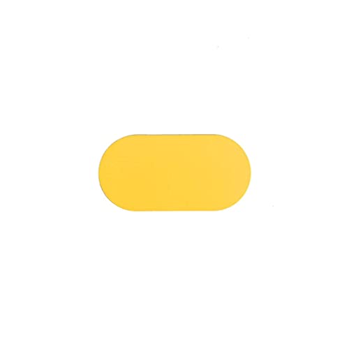 Oval Gelb 6 x 12 cm - Bodenmarkierung mit glatter Oberfläche - Gelb - Glatt - Polyvinyl chloride (PVC) - 0,78 mm - Innenbereich - DM156 von JEKA