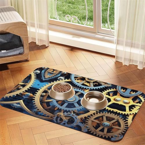 JEKYDOSD Saugfähige Leder-Tischdecke mit Uhrzahnrädern, perfekt für Hunde, Katzen und andere Haustiere JEKYDOSD Saugfähige Leder-Tischdecke mit Uhrzahnrädern, perfekt für Hunde, Katzen und andere Haustiere von JEKYDOSD