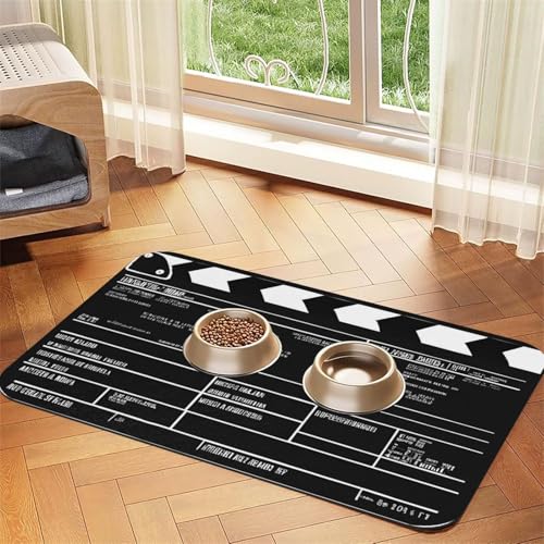 Klassische Film-Schindeldecke, schwarzer Druck, saugfähig, Leder, perfekt für Hunde, Katzen und andere Haustiere Klassische Film-Schindeldecke, schwarzer Druck, saugfähig, Leder, perfekt für Hunde, Katzen und andere Haustiere von JEKYDOSD