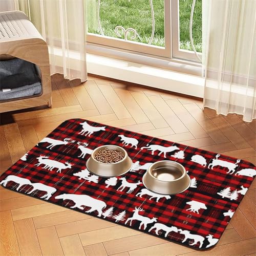 Kuh Hirsch Baum Weihnachten Druck Haustier saugfähig Leder Tischdecke perfekt für Hunde, Katzen und andere Haustiere Kuh Hirsch Baum Weihnachten Druck Haustier saugfähig Leder Tischdecke perfekt für Hunde, Katzen und andere Haustiere von JEKYDOSD