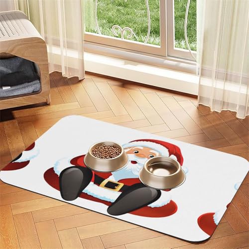 Niedlicher Weihnachtsmann-Druck, saugfähige Leder-Tischdecke, perfekt für Hunde, Katzen und andere Haustiere Niedlicher Weihnachtsmann-Druck, saugfähige Leder-Tischdecke, perfekt für Hunde, Katzen und andere Haustiere von JEKYDOSD
