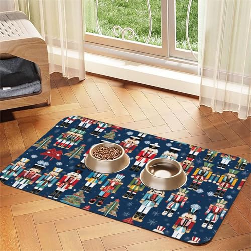 Nussknacker-Ballett-Tischdecke für Damen, Weihnachts-Tanzdruck, saugfähig, Leder, perfekt für Hunde, Katzen und andere Haustiere Nussknacker-Ballett-Tischdecke für Damen, Weihnachts-Tanzdruck, saugfähig, Leder, perfekt für Hunde, Katzen und andere Haustiere von JEKYDOSD