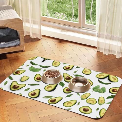 Saugfähige Leder-Tischdecke mit Avocado-Druck, perfekt für Hunde, Katzen und andere Haustiere Saugfähige Leder-Tischdecke mit Avocado-Druck, perfekt für Hunde, Katzen und andere Haustiere von JEKYDOSD