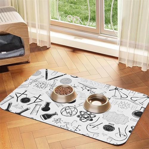 Saugfähige Leder-Tischdecke mit Chemie-Druck, perfekt für Hunde, Katzen und andere Haustiere von JEKYDOSD