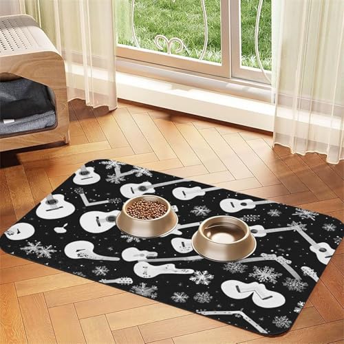 Saugfähige Leder-Tischdecke mit Gitarrenmuster, perfekt für Hunde, Katzen und andere Haustiere Saugfähige Leder-Tischdecke mit Gitarrenmuster, perfekt für Hunde, Katzen und andere Haustiere von JEKYDOSD