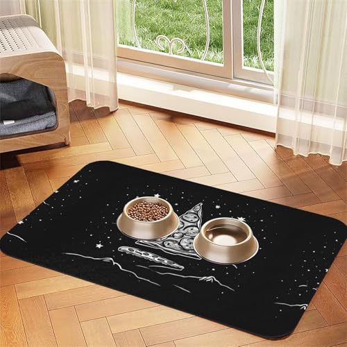 Saugfähige Leder-Tischdecke mit Pizzasternbild, perfekt für Hunde, Katzen und andere Haustiere Saugfähige Leder-Tischdecke mit Pizzasternbild, perfekt für Hunde, Katzen und andere Haustiere von JEKYDOSD
