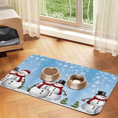 Saugfähige Leder-Tischdecke mit Weihnachtsmann-Motiv, perfekt für Hunde, Katzen und andere Haustiere Saugfähige Leder-Tischdecke mit Weihnachtsmann-Motiv, perfekt für Hunde, Katzen und andere Haustiere von JEKYDOSD
