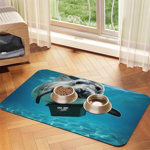 Westindischer Seekuh Druck Haustier saugfähige Ledertischdecke perfekt für Hunde, Katzen und andere Haustiere Westindischer Seekuh Druck Haustier saugfähige Ledertischdecke perfekt für Hunde, Katzen und andere Haustiere von JEKYDOSD