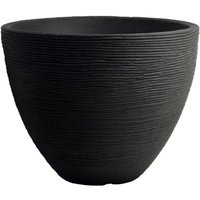 Blumentopf 'Rillen' Pflanzgefäß Übertopf ø40cm x H31cm aus Kunststoff von PFLANZEN KÖLLE