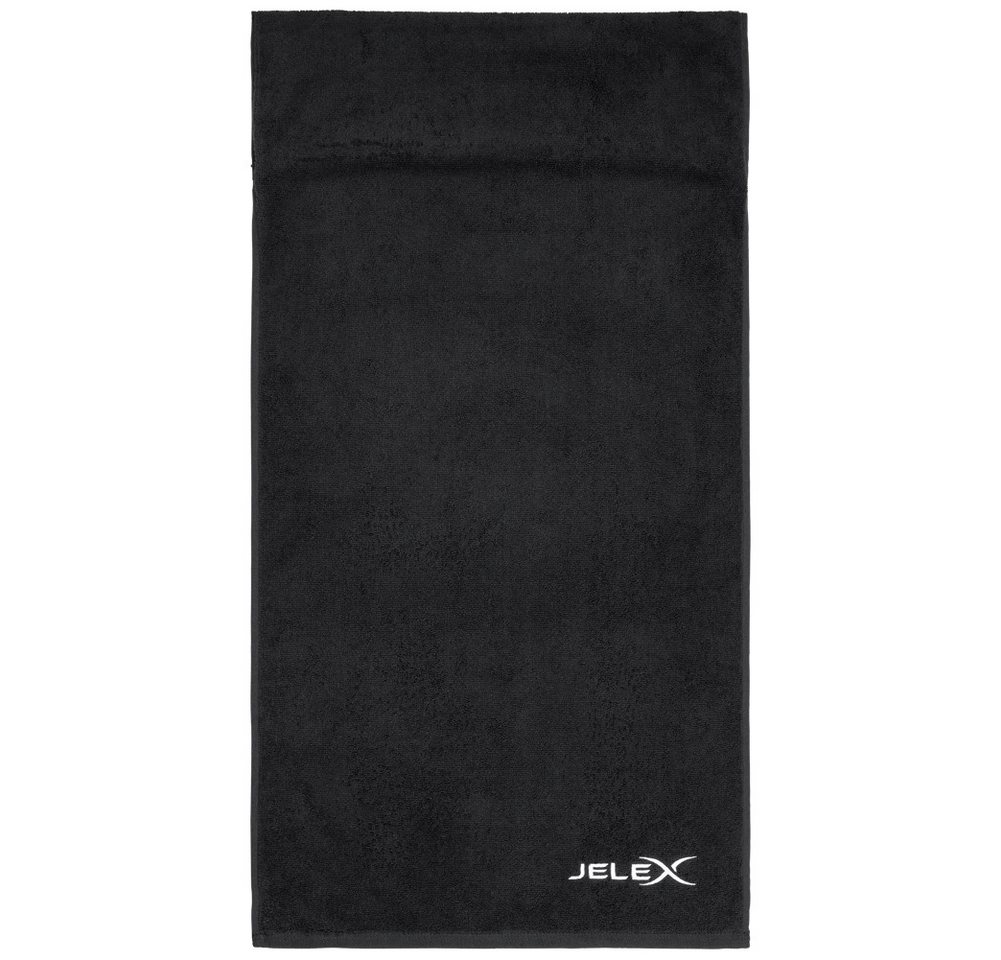 JELEX Sporthandtuch "100FIT" Fitness Handtuch mit Zip-Tasche, multifunktionales Sporthandtuch, Reißverschlusstasche von JELEX