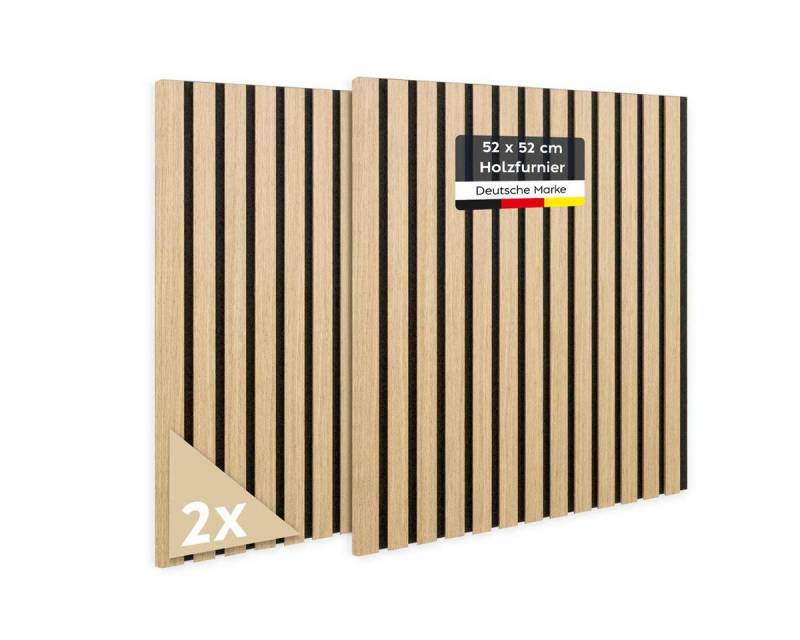 JELLE & JACOB Wandpaneel Akustikpaneele, BxL: 52x52 cm, (2er Set, 2-tlg) angenehme Raumakustik & skandinavisches Design, 3D-Optik von JELLE & JACOB
