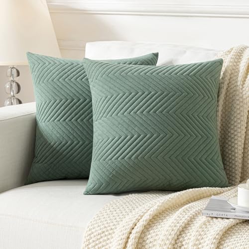 JELLYMONI Kissenbezüge 50×50cm 2er Set Grün Kissenhülle Gestreift Polyester Zierkissenbezüge mit Reißverschluss Dekokissen Sofakissenbezug Wurfkissenbezug Deko für Sofa Wohnzimmer (KEIN Einsatz) JELLYMONI Kissenbezüge 50×50cm 2er Set Grün Kissenhülle Gestreift Polyester Zierkissenbezüge mit Reißverschluss Dekokissen Sofakissenbezug Wurfkissenbezug Deko für Sofa Wohnzimmer (KEIN Einsatz) von JELLYMONI