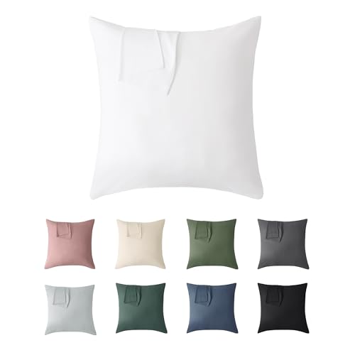 Jellymoni Kissenbezug 80x80 Baumwolle 2er Set Kissenbezüge Weiß Oeko-Tex aus 100% Gewaschene Baumwolle Kopfkissenbezug mit Verstecktem Reißverschluss Weich 2 Stück Kissenhülle für Kissen 80x80cm Jellymoni Kissenbezug 80x80 Baumwolle 2er Set Kissenbezüge Weiß Oeko-Tex aus 100% Gewaschene Baumwolle Kopfkissenbezug mit Verstecktem Reißverschluss Weich 2 Stück Kissenhülle für Kissen 80x80cm von JELLYMONI