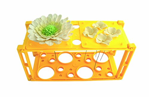 JEM 109SE035 Blumenständer mit Schablonen, Kunststoff, Gelb, 23 x 10 x 11 cm von PME