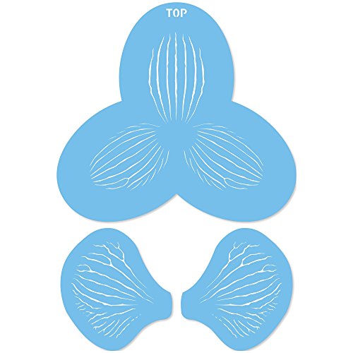 JEM Orchideenstreifen-Schablone, Sortiment, Kunststoff, Blau, 15 x 1 x 15 cm, 3-Einheiten JEM Orchideenstreifen-Schablone, Sortiment, Kunststoff, Blau, 15 x 1 x 15 cm, 3-Einheiten von PME