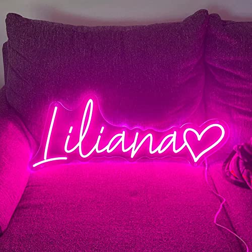 Personalisierte Neonlicht-Schild, LED-Nachtlichter, Groß Benutzerdefinierte Neonschilder für Bar Pub Geschäft Club Garage Zuhause Partydekoration Lampe Logo Lichtzeichen (1 Zeilen Text, 90cm) von JEMESI