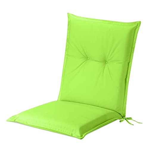 JEMIDI 1x Gartenstuhl Auflage Polster - 100% Polyester Hochlehner Stuhlauflage mit Bändern - wasserabweisend pflegeleicht - mit Schaumstofffüllung - 100x50cm von JEMIDI