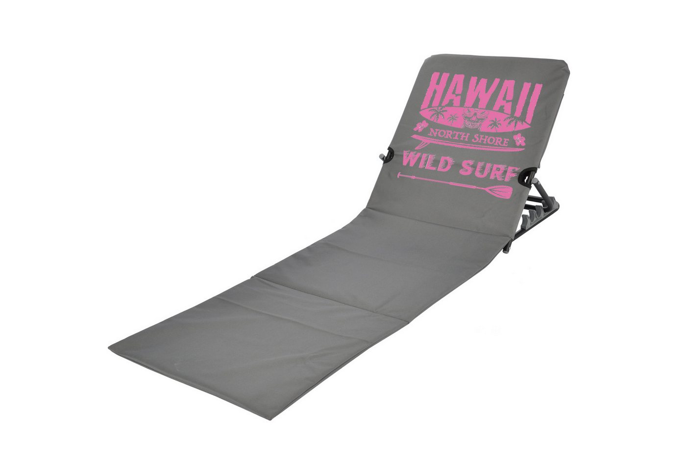 JEMIDI Campingliege Strandmatte mit Rückenlehne faltbar - 47x145cm - Hawaii Design (1-St) von JEMIDI