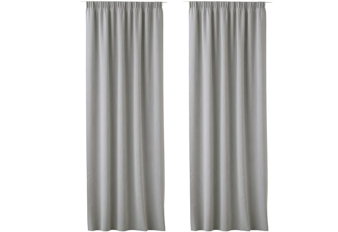JEMIDI Gardine 2x Blickdichte Vorhänge 140x250cm, 2er Set in Hellgrau, (2 St) von JEMIDI