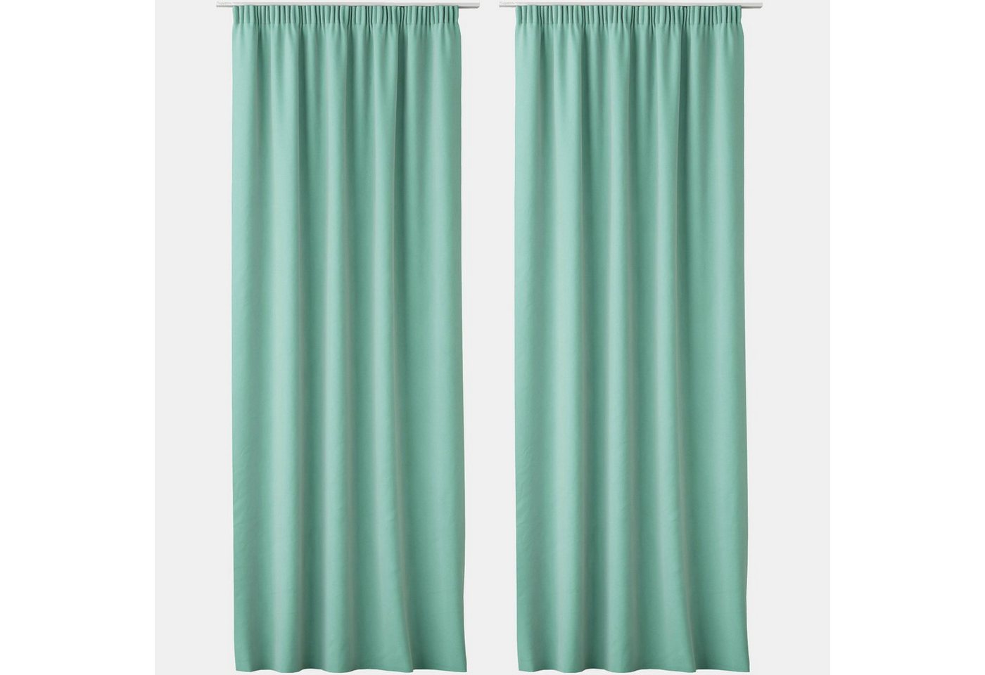 JEMIDI Gardine 2x Blickdichte Vorhänge 140x250cm, 2er Set in Mint, (2 St) von JEMIDI